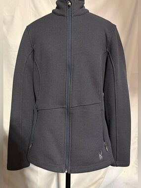 SPYDER grey full zip with minimal logos